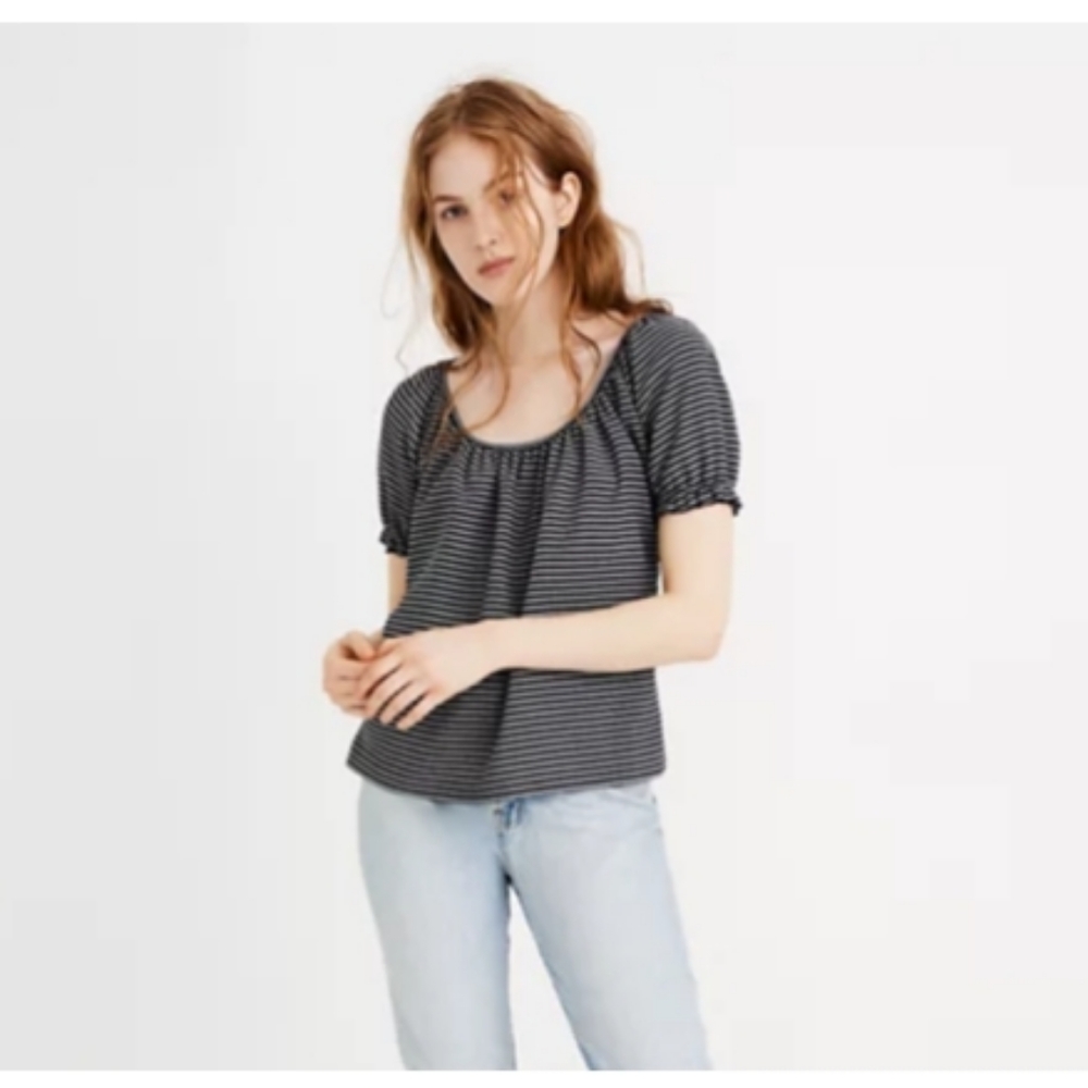 Madewell Texture & Thread Peasant Top
